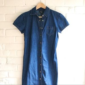 90’s New York & Co Long Denim Dress Size 4